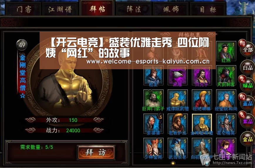 【开云电竞】盛装优雅走秀 四位阿姨“网红”的故事(图4) 开云电竞